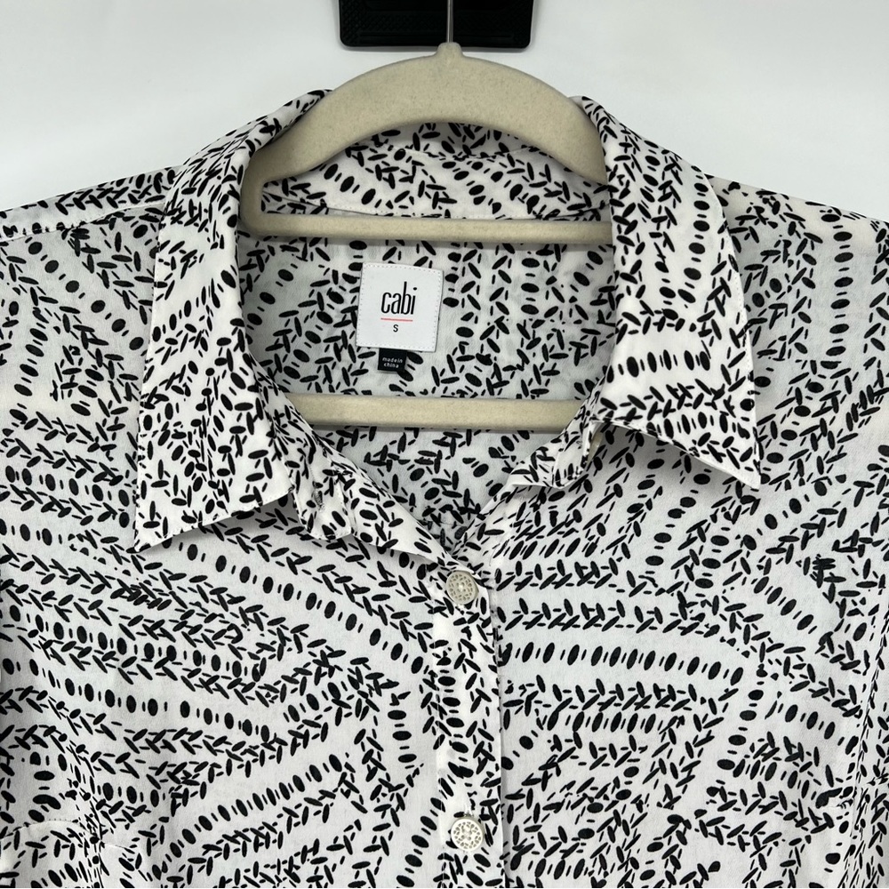 Cabi Button Down Split Back Top Blouse Style 3255 - image 3